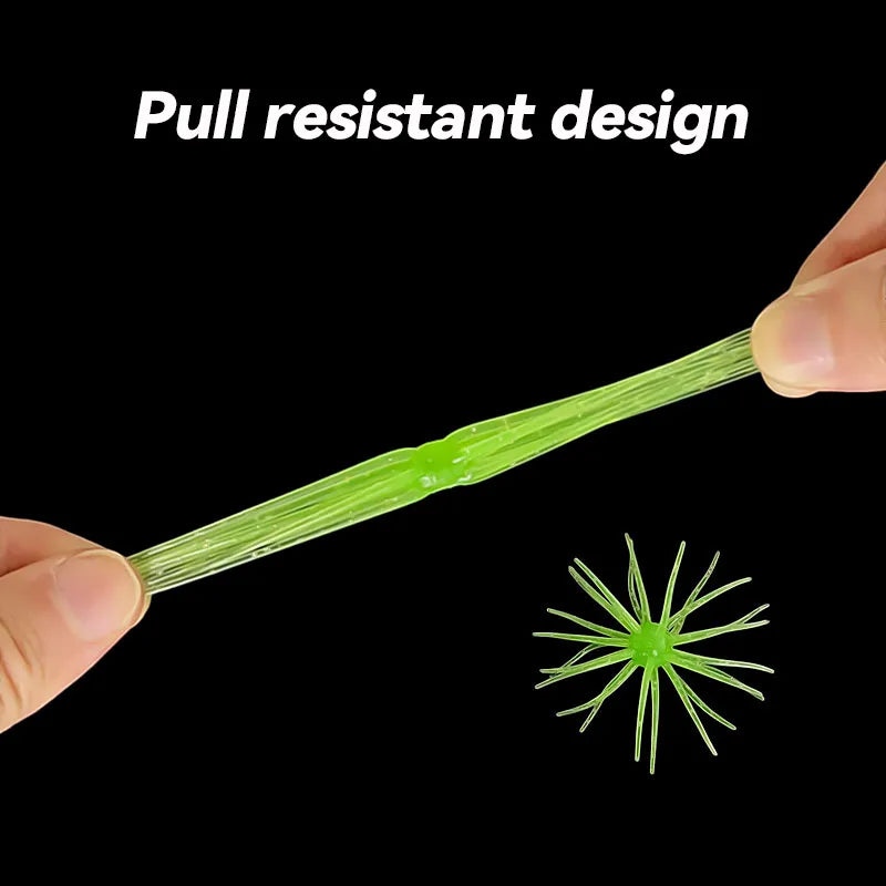 Bazooka TPE Fishing Lure Simulated Sea Urchin Lures Soft Silicone For Bream Pike Sea Bass Tilapia Gears Mandarin Winter Biats