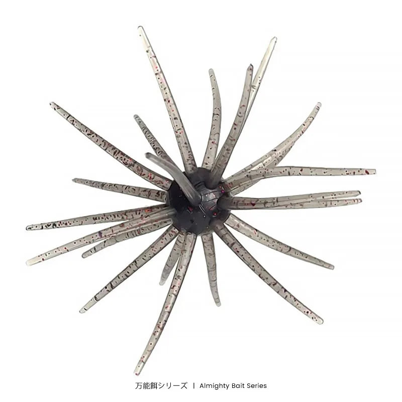 Bazooka TPE Fishing Lure Simulated Sea Urchin Lures Soft Silicone For Bream Pike Sea Bass Tilapia Gears Mandarin Winter Biats
