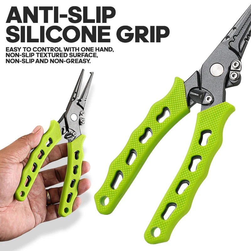 TAIYU 5-color stainless steel lure pliers fishing pliers cut line hook remover accessory stainless steel style sea fishing gear