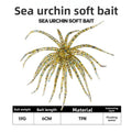 1-2PCS 5cm1.9gLure Floating Sea Urchin Soft Bait Bionic Soft WormTPELure Bait for Sea Fishing, Black Pit Wild Fishing, Water Bla