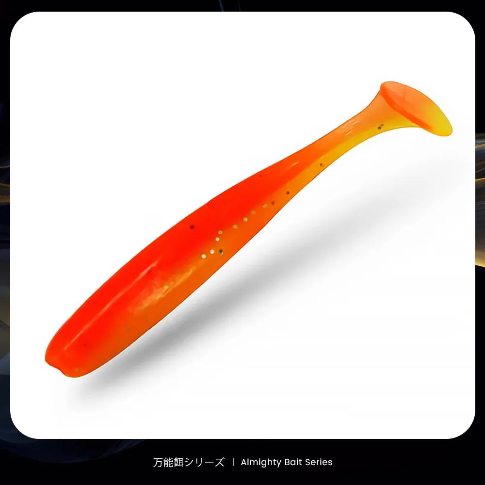 Bazooka 100mm 150mm Big Fishing Lure Worm Silicone Easy Shiner Shad T Tail Soft Bait Ice Wobbler Swimbait Pesca Bass Pike Winter