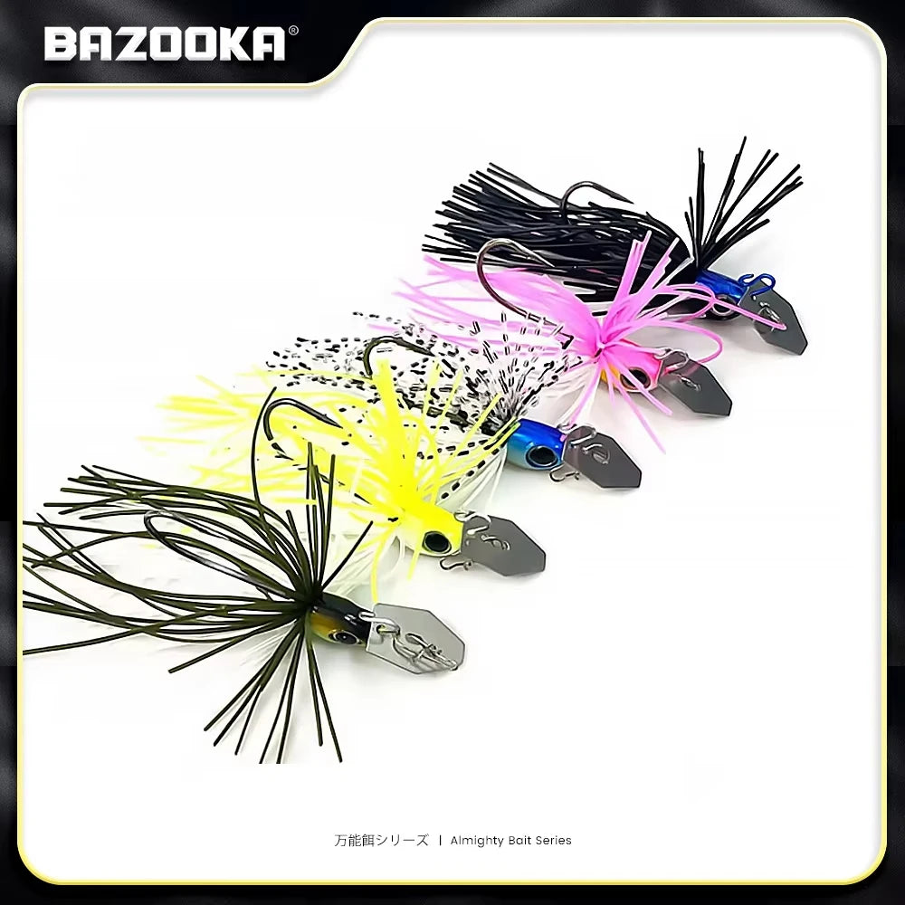 Bazooka Spinnerbait Wire Bait Fishing Lure Set Metal Spinner Hook Spoon Wobblers Artificial Sequins Bass Pike Carp Ice Winter