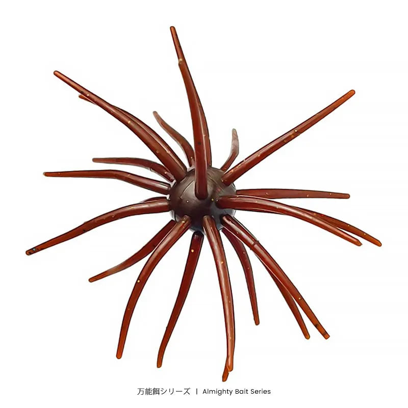 Bazooka Fishing Lure Simulated Sea Urchin Lures Soft Silicone Bait For Bream Pike Sea Bass Tilapia Gears Mandarin Winter Biats