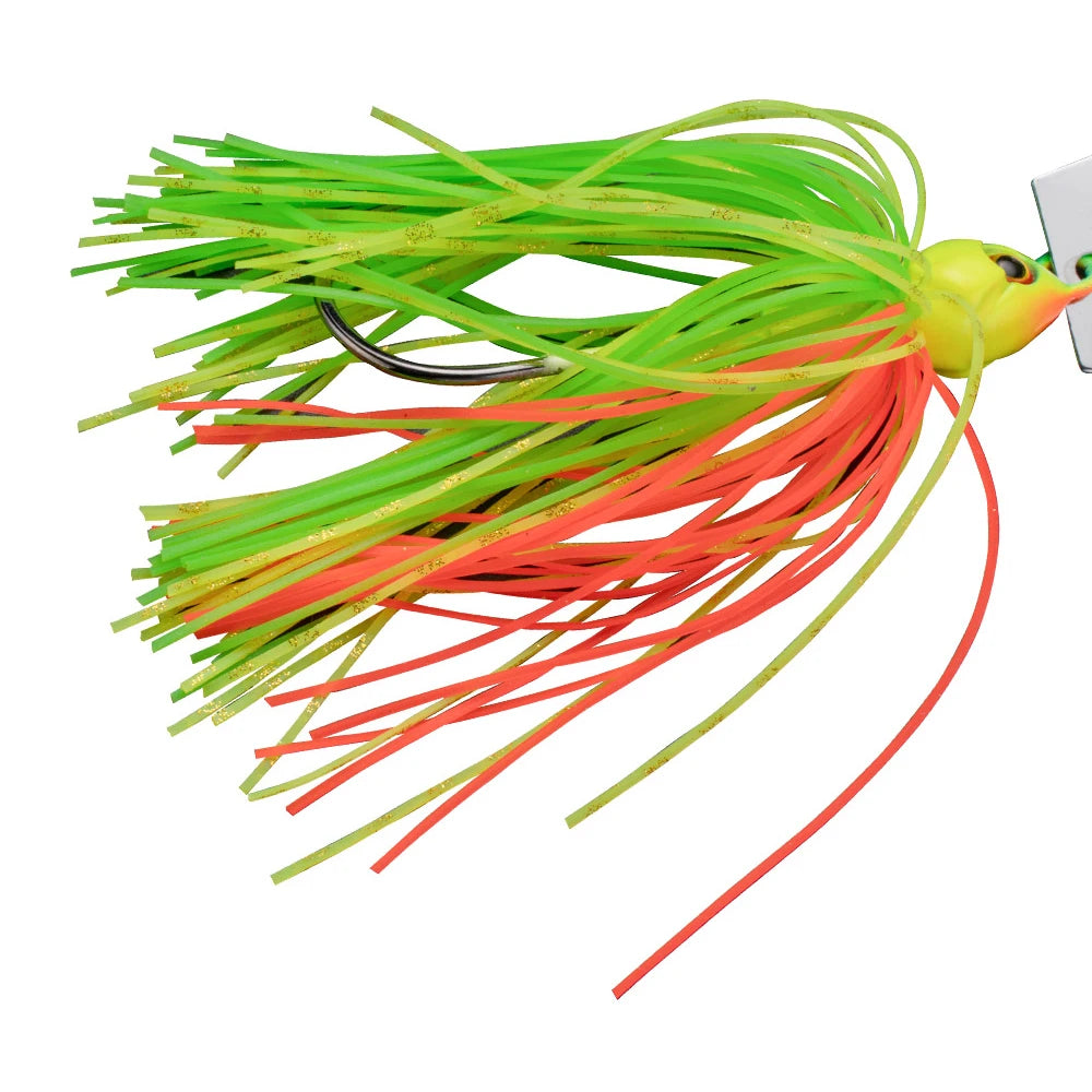 Spinner Bait 7g/9g/12g/14g/21g Fishing Lures Kit Pesca Chatter Weedless Metal Blade Rubber Jig Head Hook Wire 1-5Pcs Spinnerbait