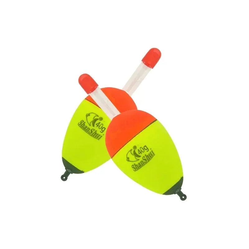 2/10pcs EVA Luminous Fishing Night Float Light Stick Foam Plastic Bobber Sea Rock Fishing Striking Floats Fishing Accessories