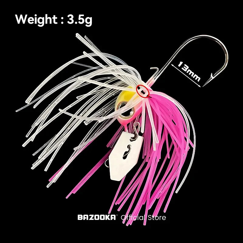 Bazooka Spinnerbait Wire Bait Fishing Lure Set Metal Spinner Hook Spoon Wobblers Artificial Sequins Bass Pike Carp Ice Winter