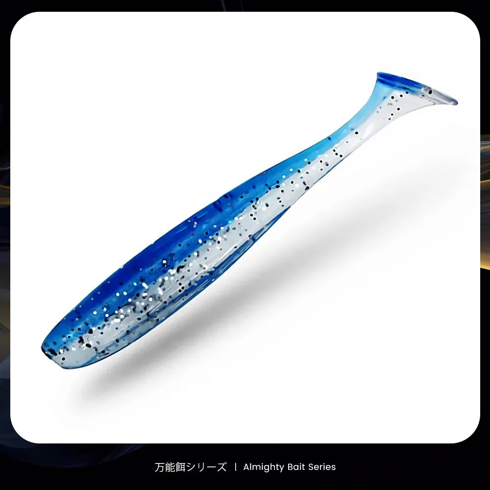 Bazooka 100mm 150mm Big Fishing Lure Worm Silicone Easy Shiner Shad T Tail Soft Bait Ice Wobbler Swimbait Pesca Bass Pike Winter