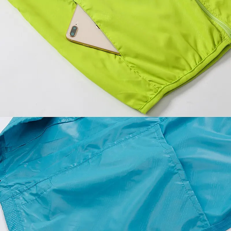LNGXO Men Women Waterproof Jacket Quick Dry Hiking Camping Windbreaker Unisex Trekking Fishing Rain Coat Outdoor Anti UV Clothes