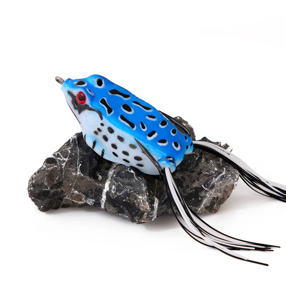1Pcs 5g 9g 13g 17.5g Soft Frog Fishing Lures Topwater Artificial Silicone Bait with Double Hooks Crankbait Bass Fishing Tackle