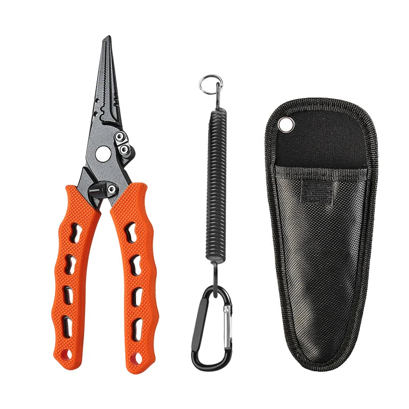 TAIYU 5-color stainless steel lure pliers fishing pliers cut line hook remover accessory stainless steel style sea fishing gear