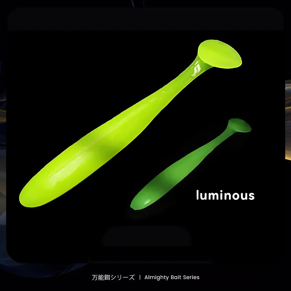 Bazooka 100mm 150mm Big Fishing Lure Worm Silicone Easy Shiner Shad T Tail Soft Bait Ice Wobbler Swimbait Pesca Bass Pike Winter