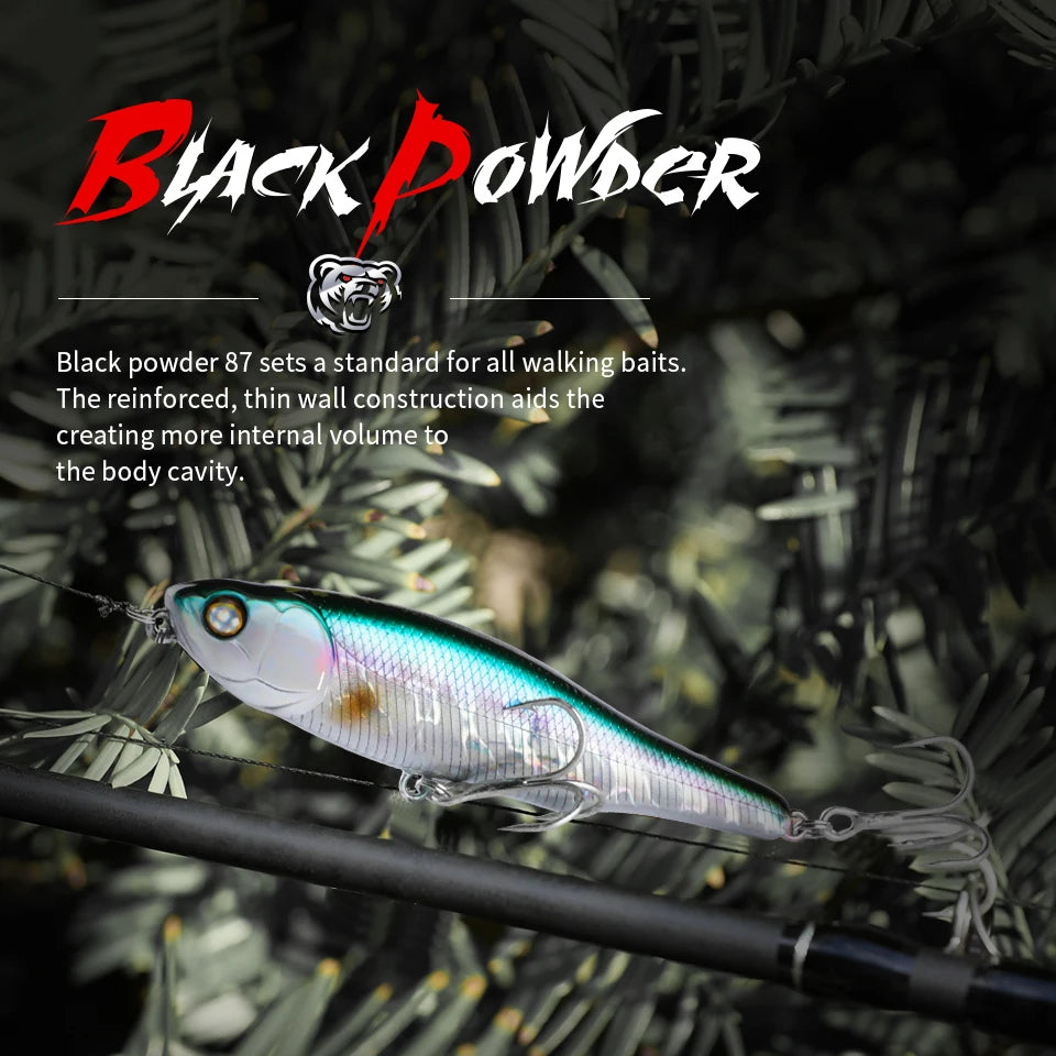 BEARKING 87mm 100mm Topwater Pencil Surface Fishing Lure Walk The Dog Artificial Saltwater Hard Bait Bass Plastic Walker