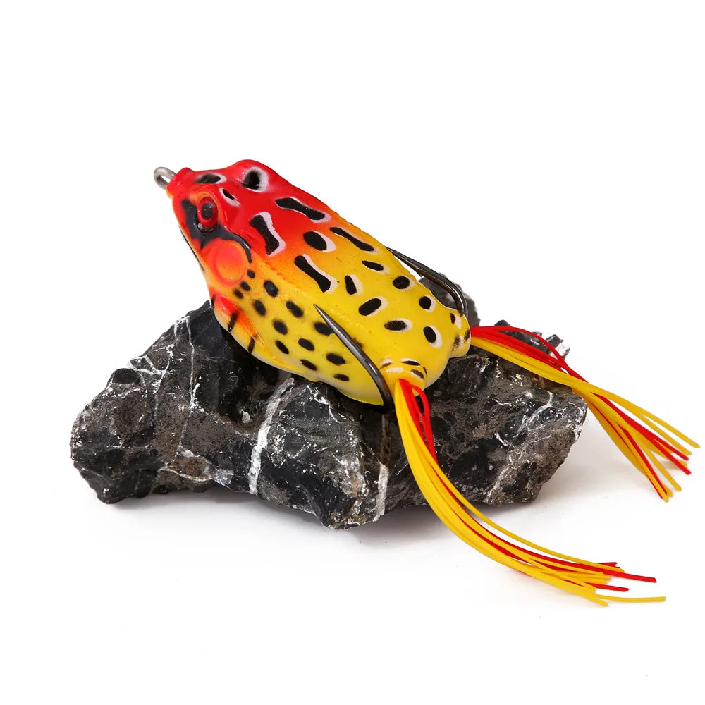 1Pcs 5g 9g 13g 17.5g Soft Frog Fishing Lures Topwater Artificial Silicone Bait with Double Hooks Crankbait Bass Fishing Tackle