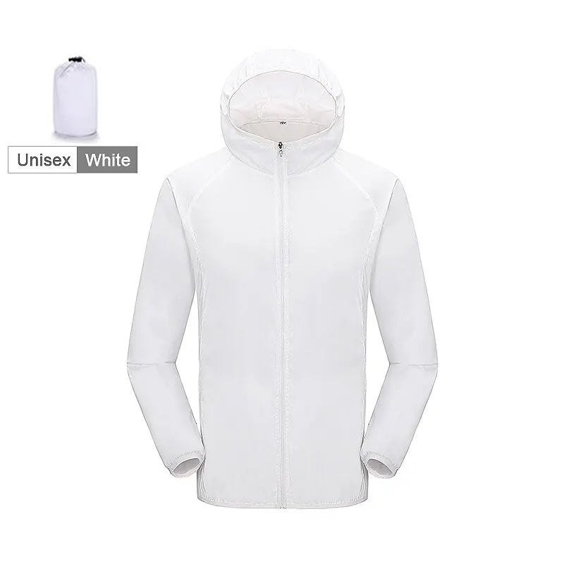 LNGXO Men Women Waterproof Jacket Quick Dry Hiking Camping Windbreaker Unisex Trekking Fishing Rain Coat Outdoor Anti UV Clothes