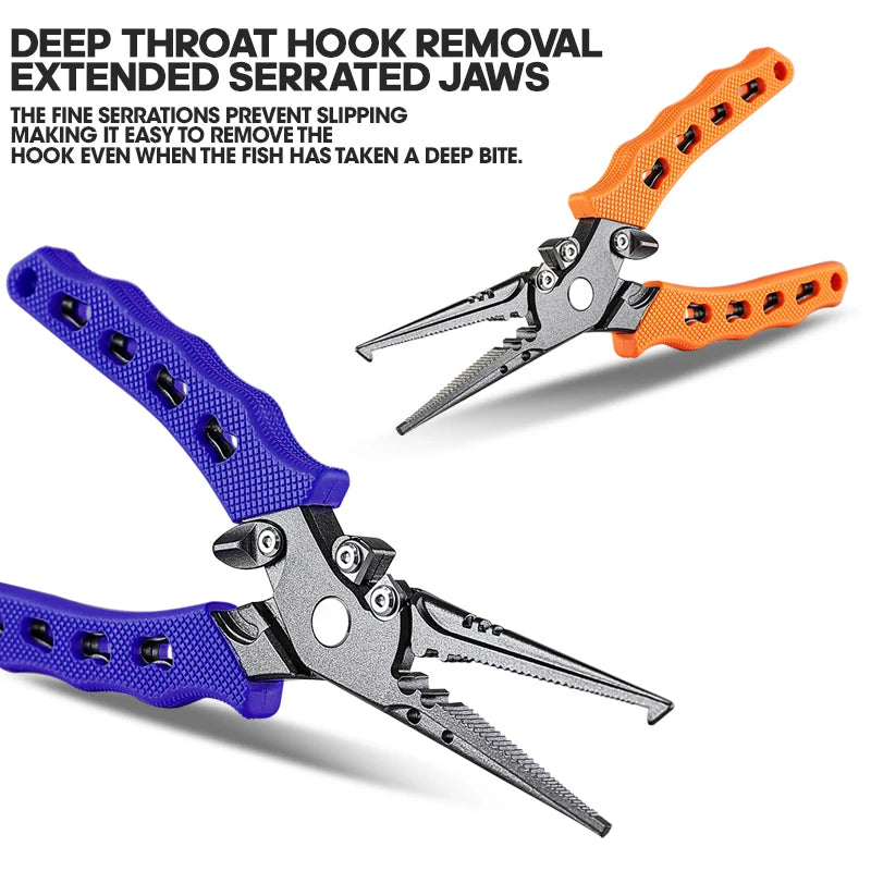 TAIYU 5-color stainless steel lure pliers fishing pliers cut line hook remover accessory stainless steel style sea fishing gear