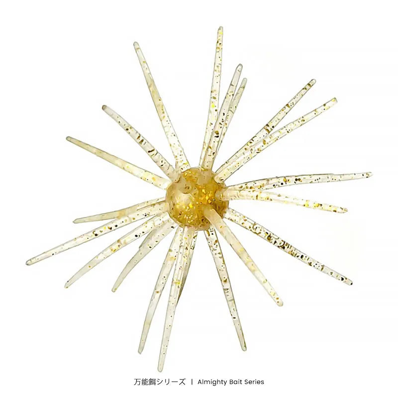 Bazooka Fishing Lure Simulated Sea Urchin Lures Soft Silicone Bait For Bream Pike Sea Bass Tilapia Gears Mandarin Winter Biats