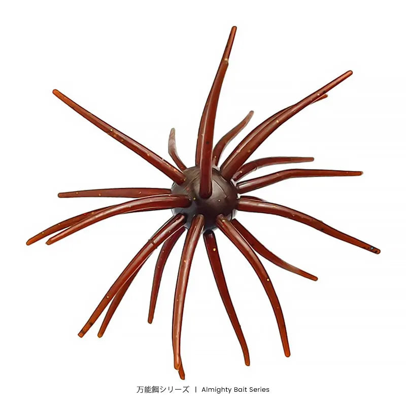 Bazooka Fishing Lure Simulated Sea Urchin Lures Soft Silicone Bait For Bream Pike Sea Bass Tilapia Gears Mandarin Winter Biats