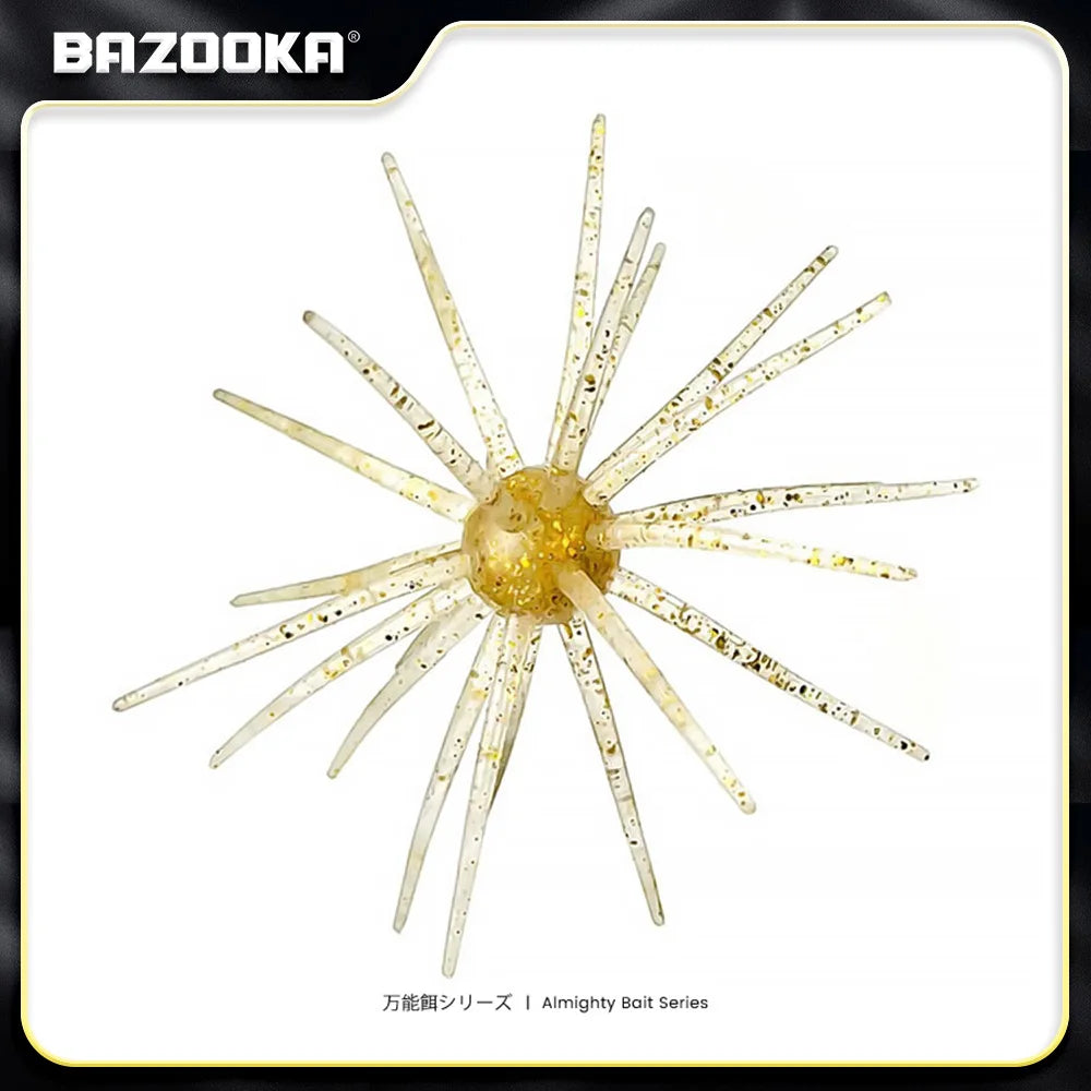 Bazooka TPE Fishing Lure 2g 8g Simulated Sea Urchin Lures Soft Silicone For Bream Pike Bass Mandarin Tilapia Gears Winter Biats