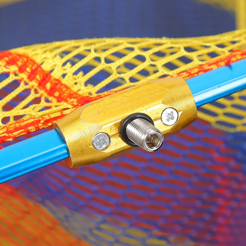 40cm 50cm Fishing Net Folding Fishing Brail Landing Net Ultra Light Titanium Alloy Deepening catching Net  Tool Accessorie