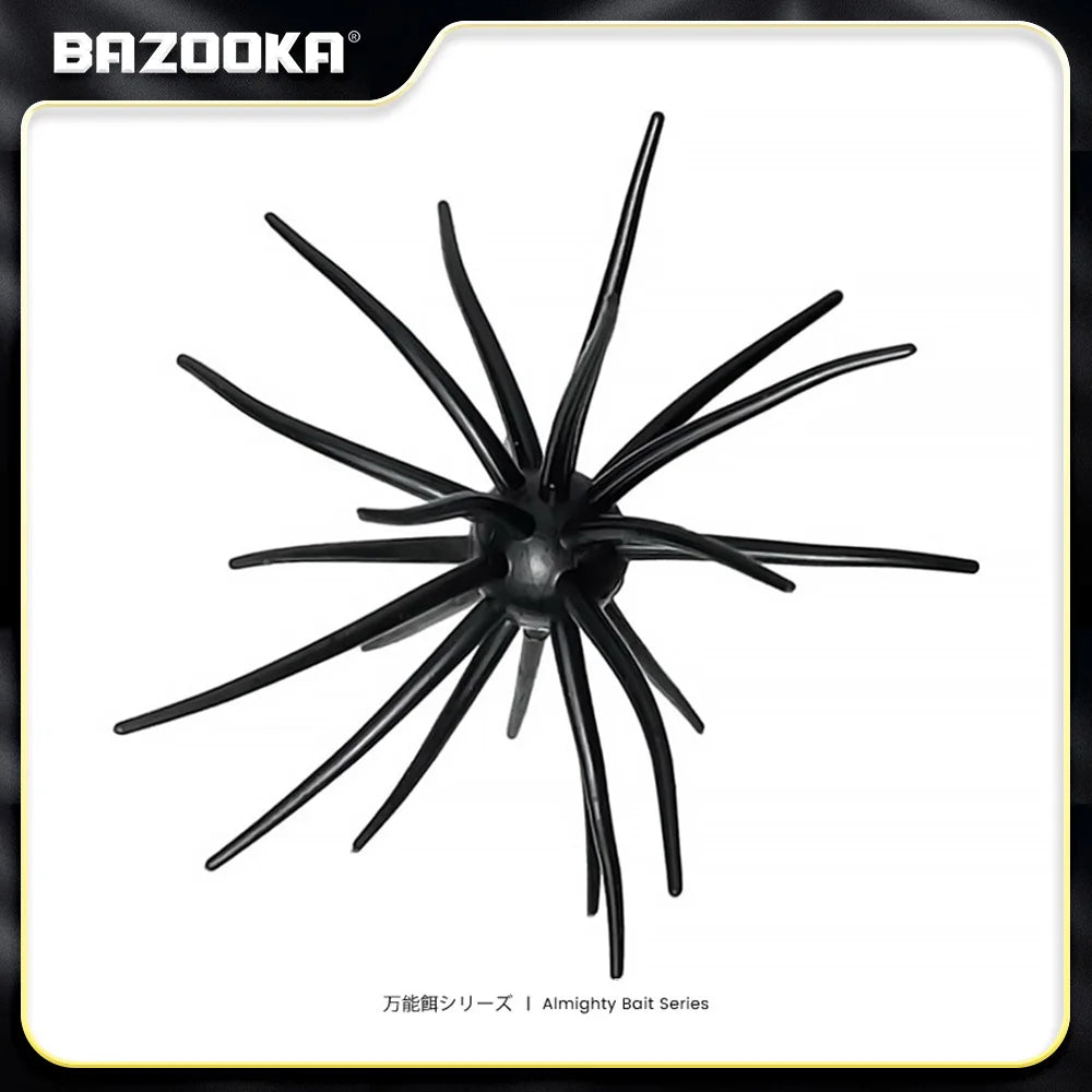 Bazooka TPE Fishing Lure 2g 8g Simulated Sea Urchin Lures Soft Silicone For Bream Pike Bass Mandarin Tilapia Gears Winter Biats