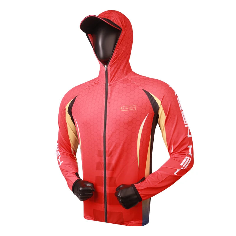 Ice Silk Fishing Sunscreen Suit Men's Summer Breathable Fishing Jacket Pants Large Size Rock Lure Sea Fishing Clothes