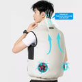 Cooling Vest Ice Fan Vest Heat Resistant Air Conditioner Clothes Breathable Wearable Cooling Fan Vest for Summer Camping Fishing