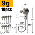 Lurestiker fishing jigging head hooks for soft worm baits, crankbait fishing sharp hooks for Bass Pike Trout Accessories