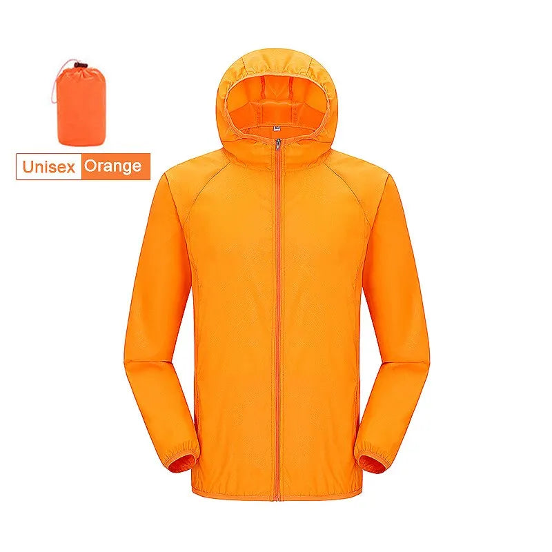 LNGXO Men Women Waterproof Jacket Quick Dry Hiking Camping Windbreaker Unisex Trekking Fishing Rain Coat Outdoor Anti UV Clothes
