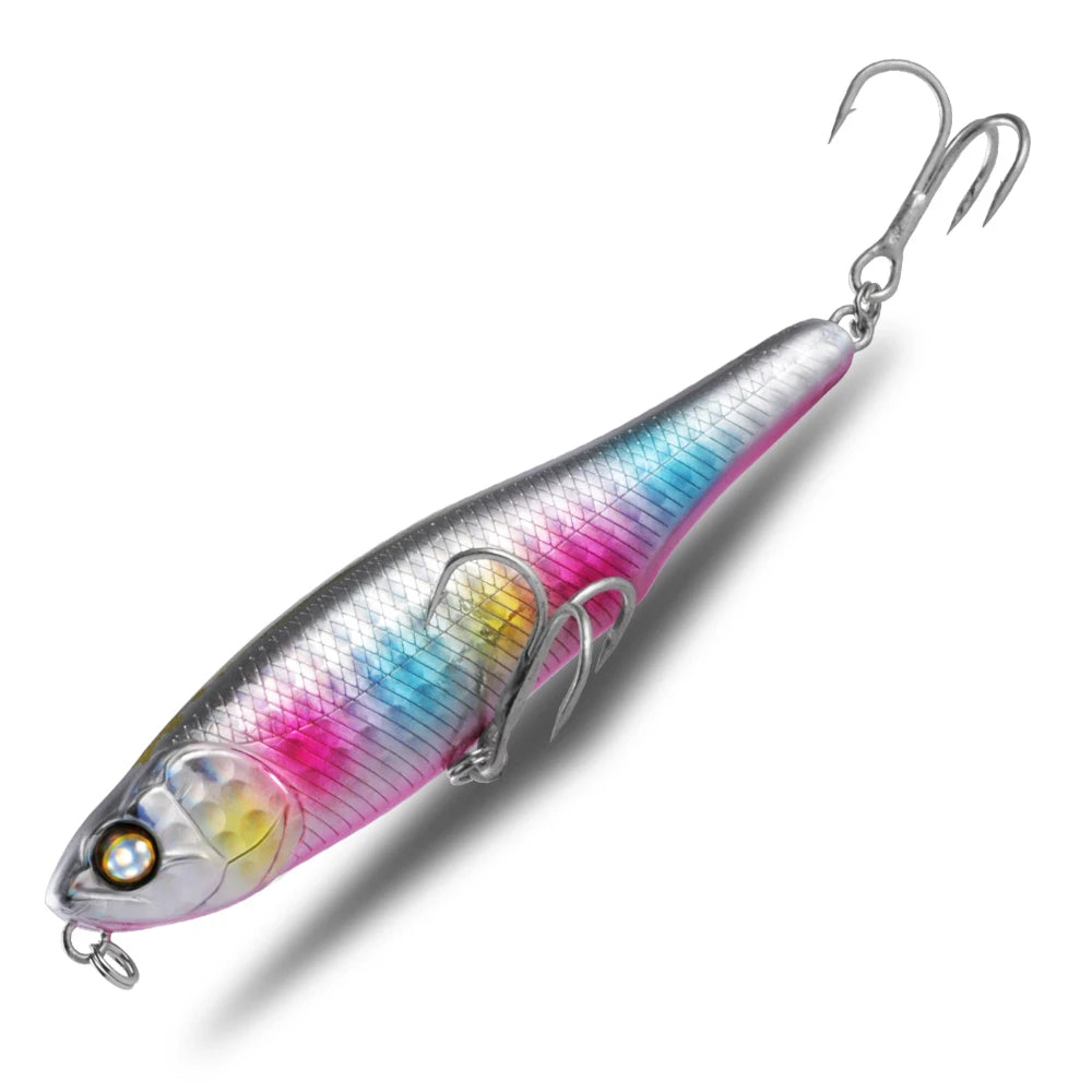BEARKING 87mm 100mm Topwater Pencil Surface Fishing Lure Walk The Dog Artificial Saltwater Hard Bait Bass Plastic Walker