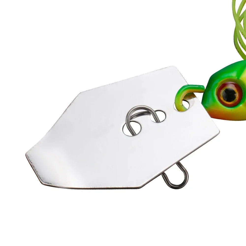 Spinner Bait 7g/9g/12g/14g/21g Fishing Lures Kit Pesca Chatter Weedless Metal Blade Rubber Jig Head Hook Wire 1-5Pcs Spinnerbait
