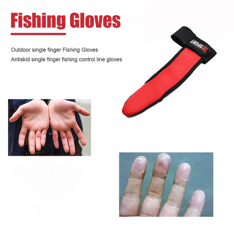 Fishing Gloves 1 Fingers Protector Breathable Anti-Slip Anti-Cut Fishing Gloves Carp Outdoor Fishing Tackle Accessories Supplies